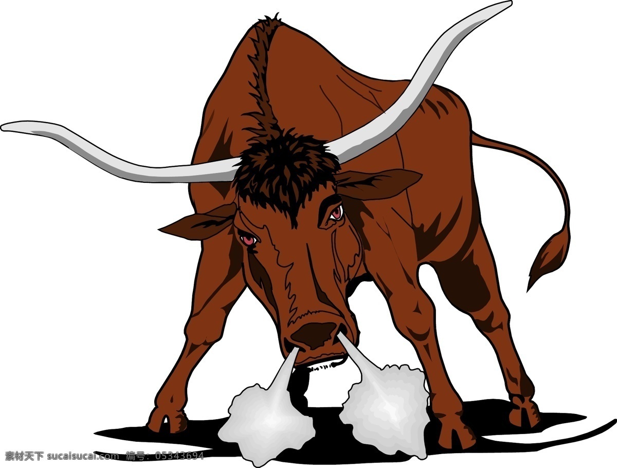 卡通公牛 动物 牛 可爱动物 可爱卡通 卡通 陆生动物 牛头 牛角 公牛 卡通牛 白色