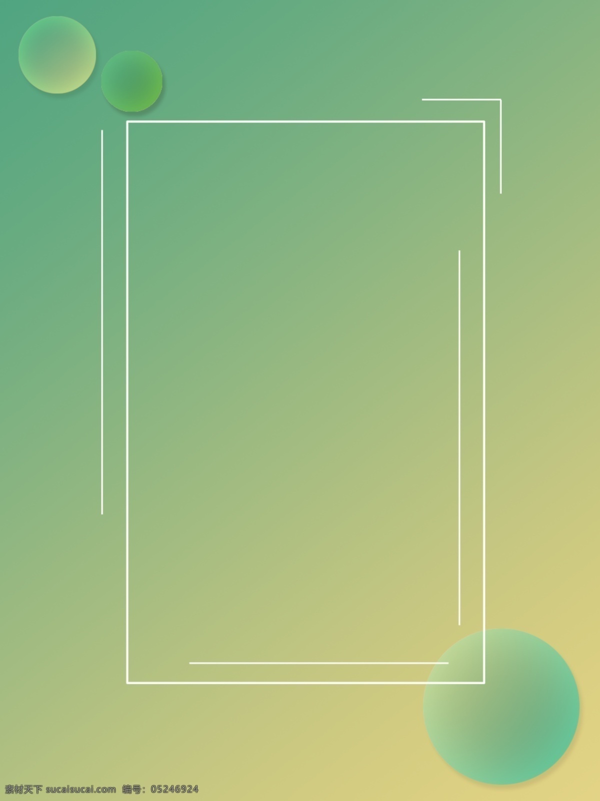 简约 圆形 渐变 风格 背景 图 小清新 简单 绿色 线框