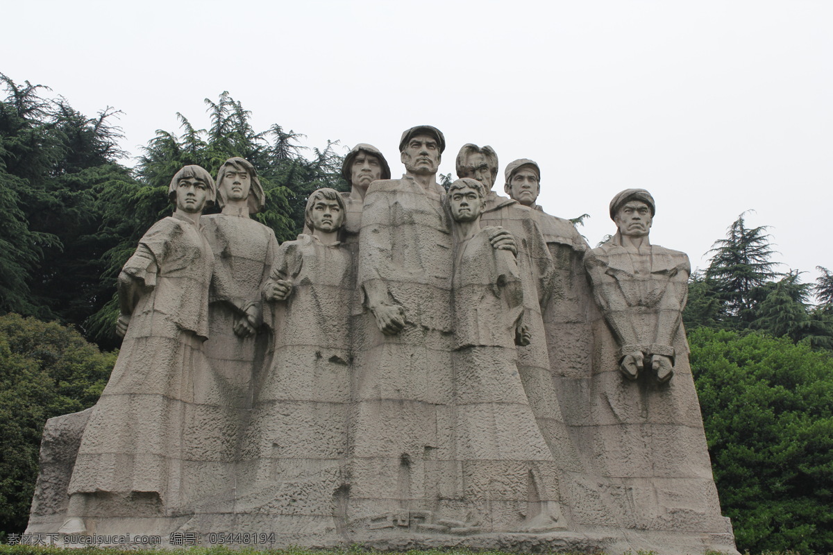 南京 雨花台烈士陵园 雨花台 烈士陵园 雕像 烈士雕像 人文景观 旅游摄影