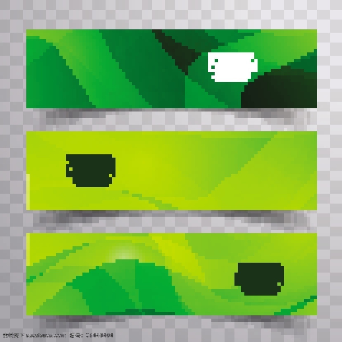 两个 绿色 波浪形 横幅 旗帜 抽象 模板 几何 波浪 形状 现代 几何图形 抽象的形状 浮动