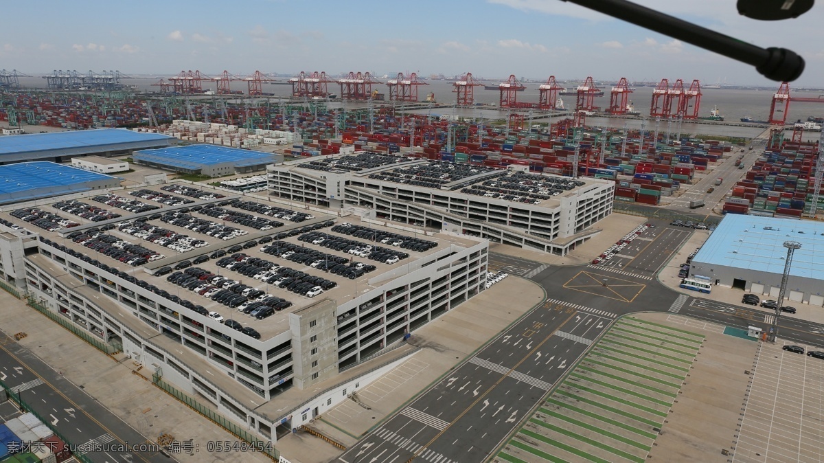 洋山 深水港 集装箱码头 航 摄 航运 物流 航摄 现代科技 工业生产