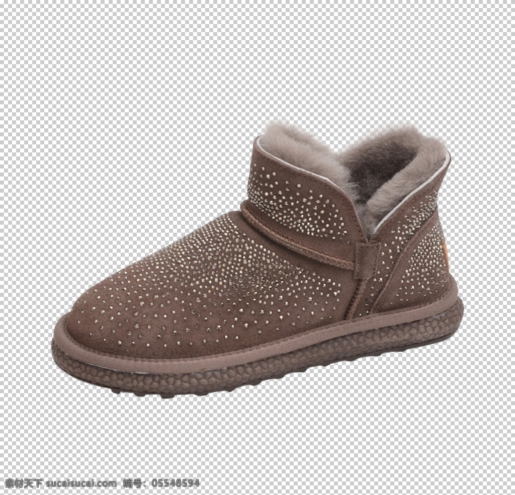 深 咖啡 靴子 雪地靴 鞋设计 鞋子 加绒 保暖 棉鞋 运动鞋