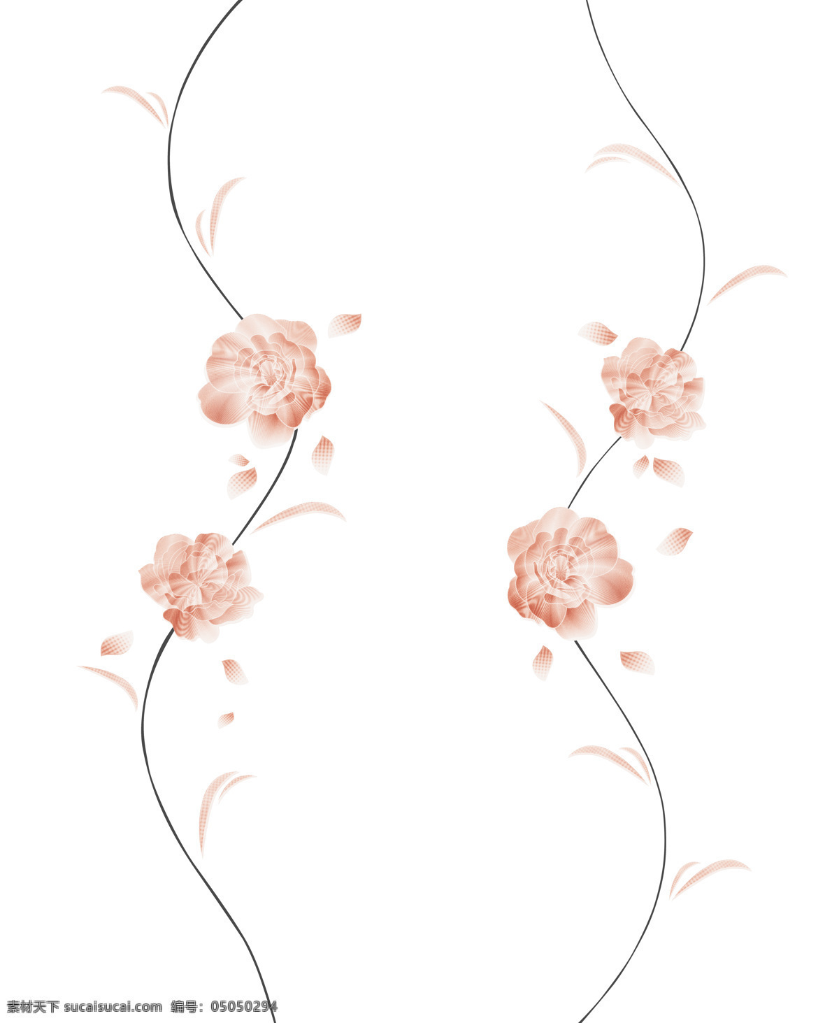 雅尚移门 雅尚 s7152 痴心爱人 花朵 花纹 花瓣 曲线 超白 工艺玻璃 雅尚7期 移门图案