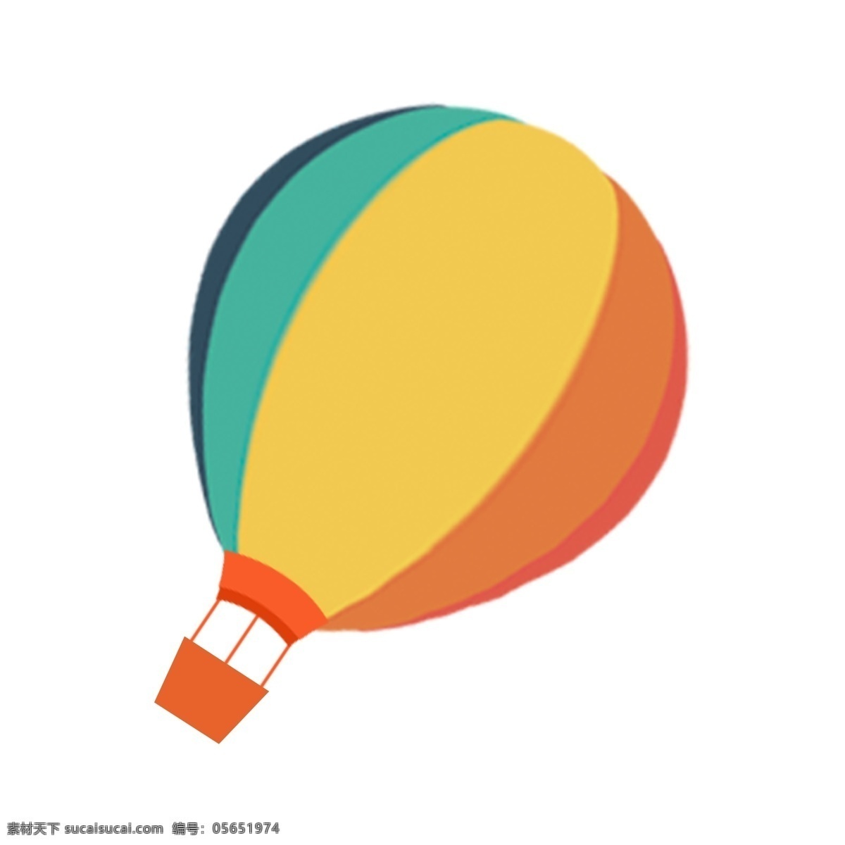 节日 喜庆 热气球 卡通 透明 气球 插画 免 扣 节日元素