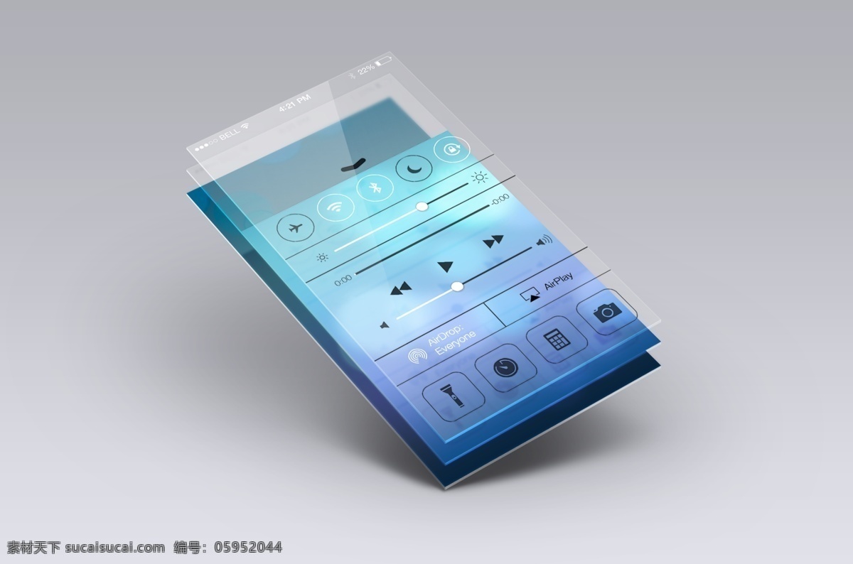 app 效果 展示 手机 效果展示 透明 玻璃 水平 模型