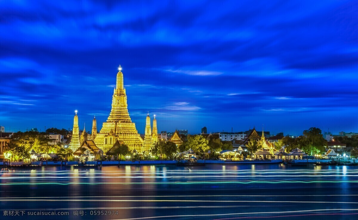 泰国卧佛寺 夜晚海边风景 城市夜景 人文景观 旅游 城市美景 出国游 观光旅游 城市观光 国外旅游 国外城市 旅游摄影