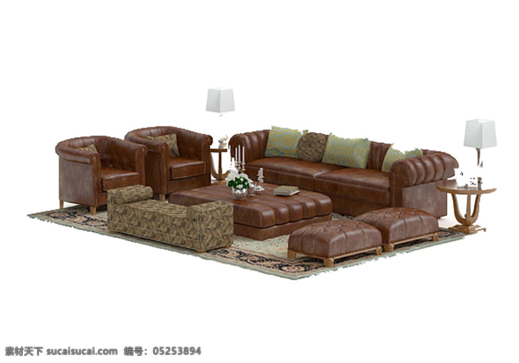 休闲 沙发 模板下载 素材图片 欧式家具 欧式模型 3d设计模型 源文件 max 白色