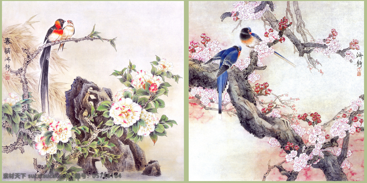 中国 花鸟画 花鸟国画 水墨山水画 名画 中国画 水墨画 国画 装饰画 中堂画 壁画绘画艺术 书画文字 文化艺术