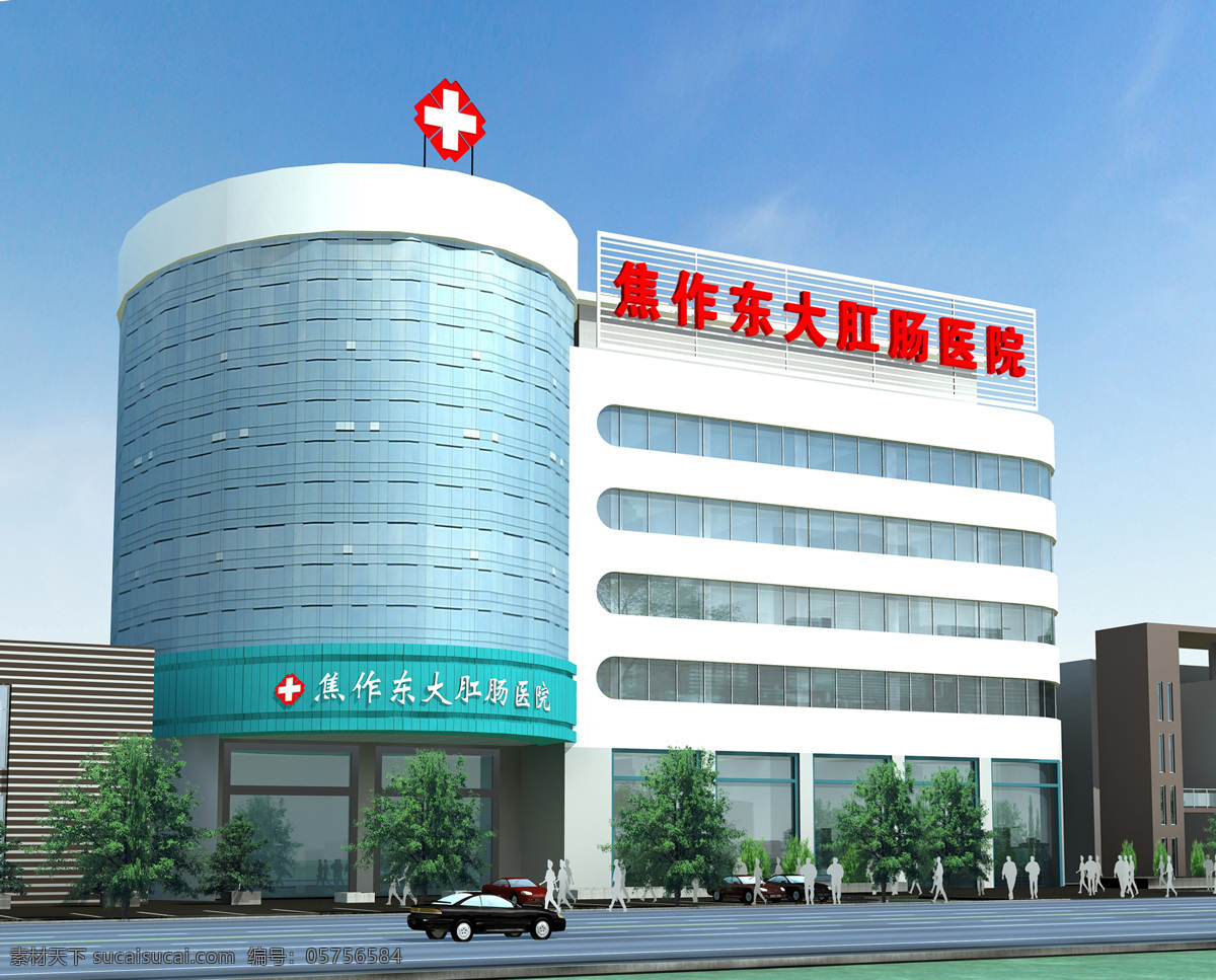 医院 办公楼 设计素材 模板下载 医院办公楼 建筑设计 环境设计 白色
