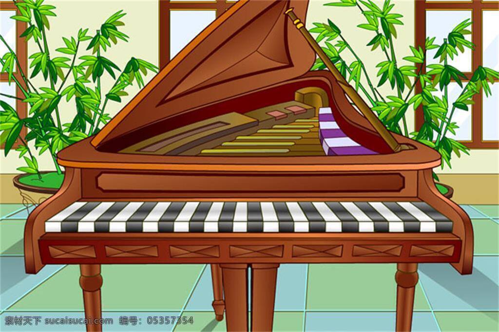 钢琴 flash 动画素材 源文件 动画 矢量动画 flv 红色