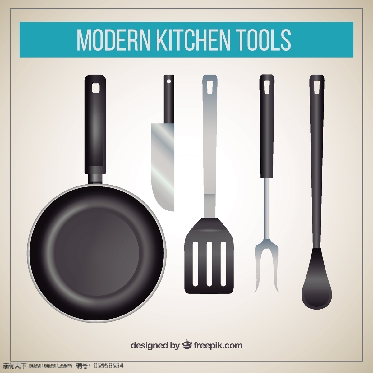 现代 厨房 工具 金属 厨师 烹饪 刀 锅 厨房用具 餐具 现实 切片 包 白色