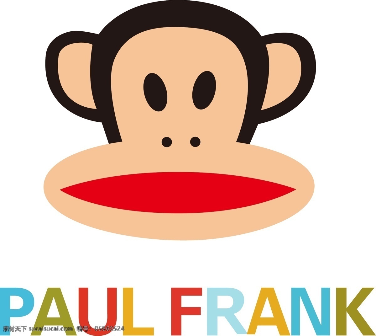 paul frank 大 嘴 猴 矢量 logo 大嘴猴 品牌 标识标志图标