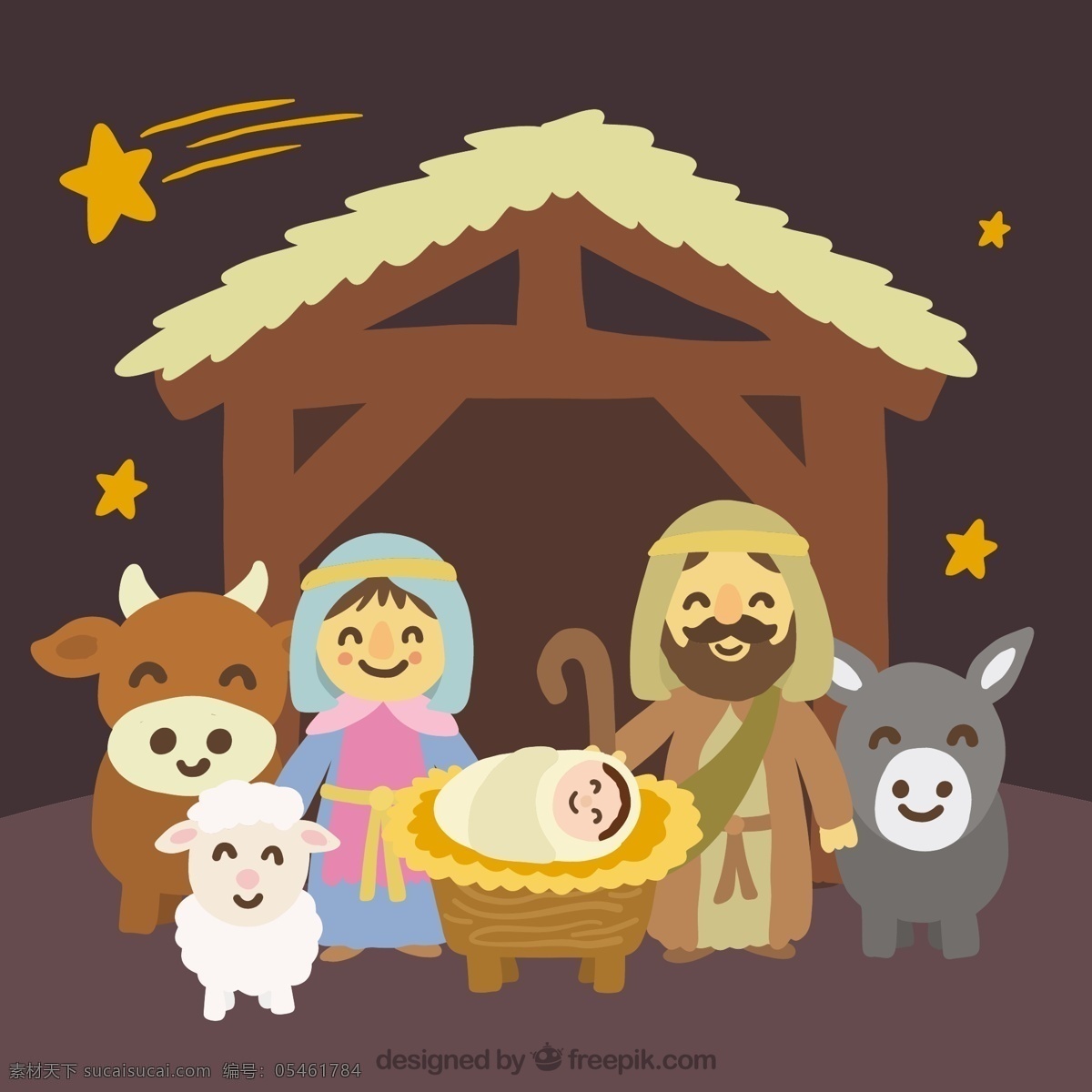 手绘 可爱 基督 诞生 场景 的背景下 一方面 明星 jesus 动物 可爱的 宗教的诞生 背景的 可爱的动物 宗教 天主教 拍摄 不错 流星 婴儿床