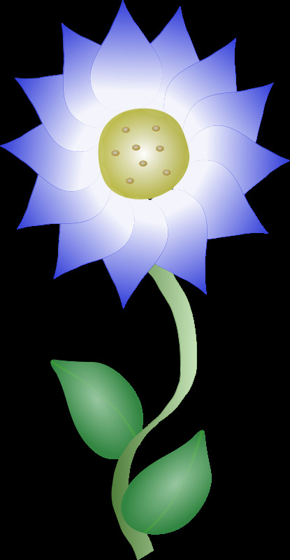 蓝色的花 花 草本植物 自然 植物 svg 黑色