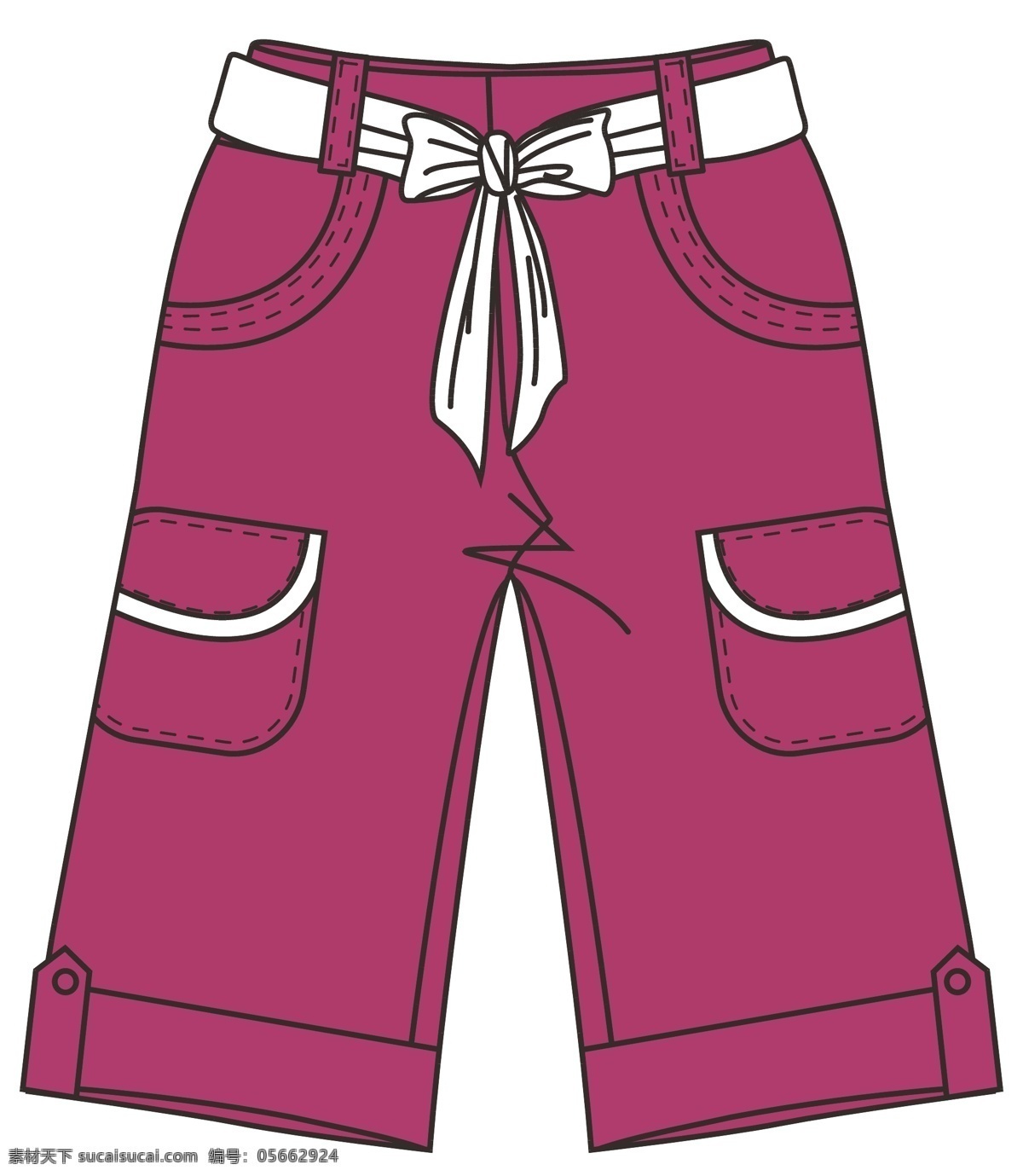 女童 裤子 版 型 服装设计 女裤 女童裤子版型 版型 矢量 其他服装素材