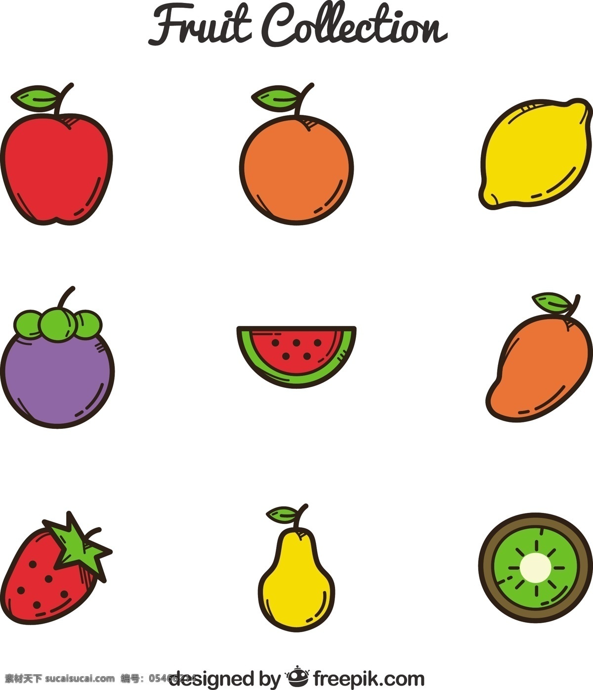 美味 水果 选择 食品 夏季 颜色 橙子 热带 苹果 平板 天然 健康 平面设计 草莓 柠檬 健康食品 西瓜 营养 芒果 猕猴桃