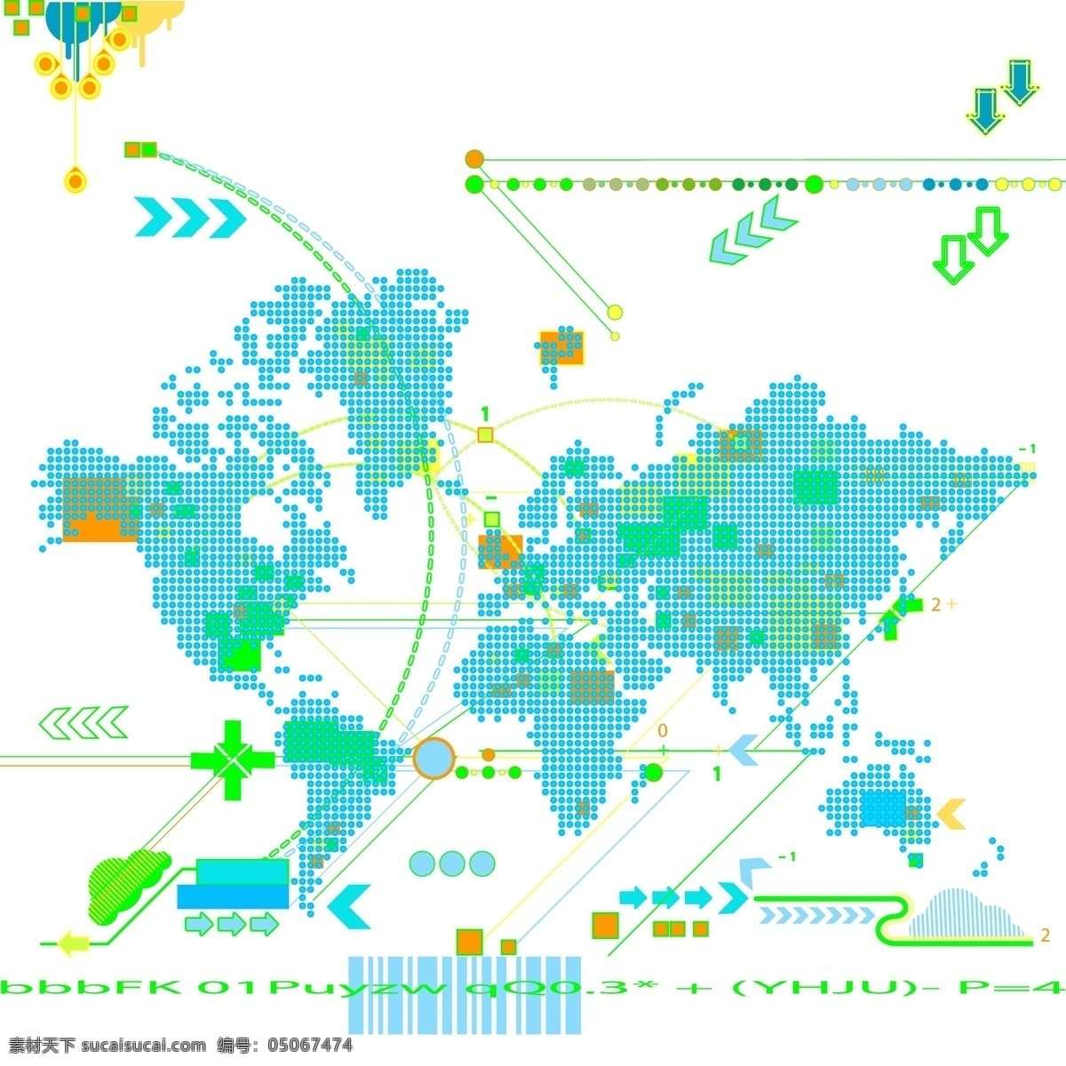 趋势 地图 矢量 材料 箭头 世界地图 子弹 元素的向量 矢量图