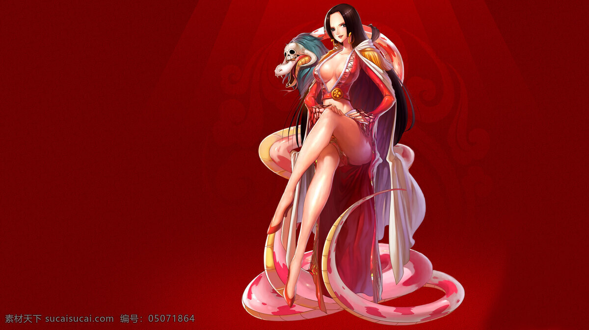海贼王 汉库克 蛇姬 七武海 女帝 动漫 动漫动画 动漫人物