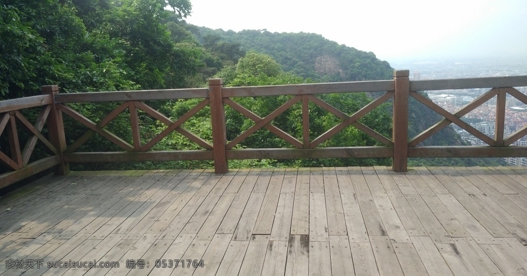 观景台 木板 木栏杆 阳台 公园 木地板 自然景观 山水风景