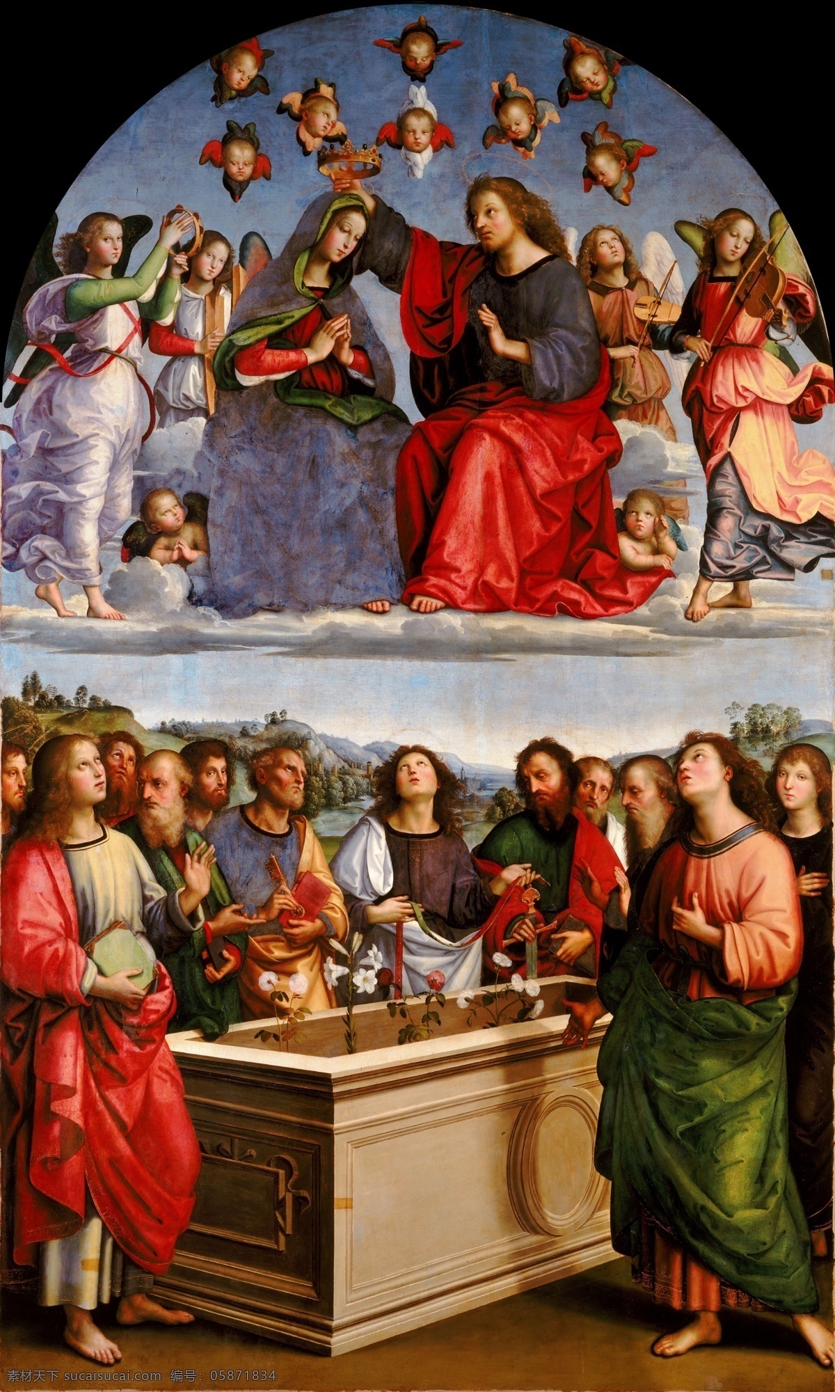 拉斐尔油画 文艺复兴时期 意大利画家 国家艺术馆 拉斐尔 宗教艺术 圣母 绘画书法 文化艺术 耶稣 古典油画