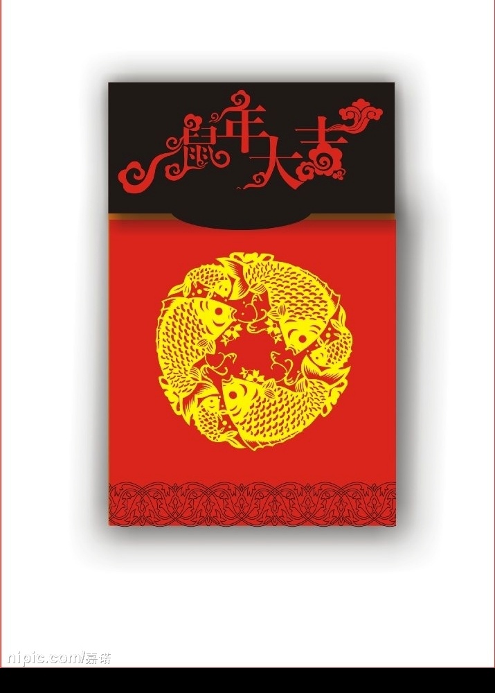 鼠年红包设计 新年素材 2008 红包 矢量 cis设计 设计作品
