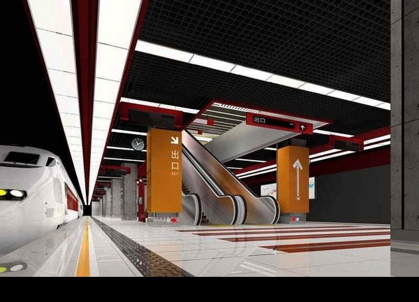 地铁站 3d 模型 3d设计模型 其他模型 源文件库 max
