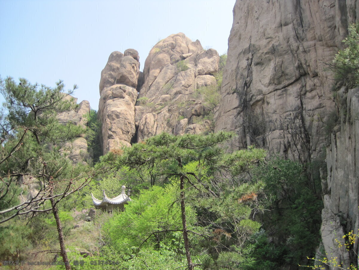 山水风景 山峰 松树 风景 自然风景 五莲山 自然景观