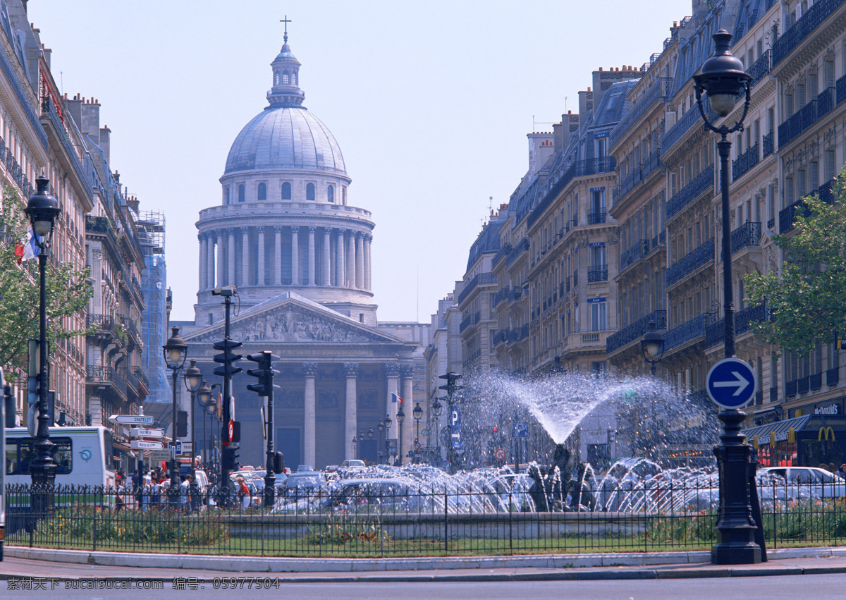巴黎 巴黎风景 建筑 路灯 喷泉 风景 生活 旅游餐饮