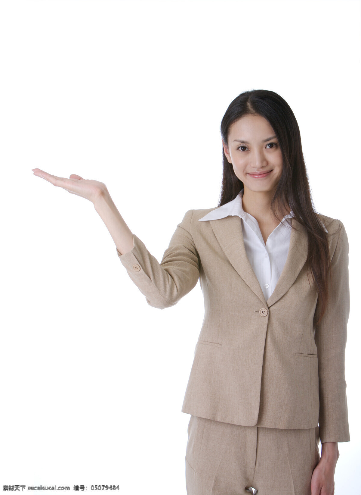 事业女士 工作服 长发美女 手势 美女 形像初始稿 服装 品牌 模特 海报 广告 产品画册 高清图像 美女素材 人物摄影 人物图库 女性女人