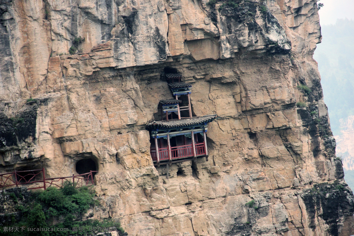 峭壁 悬空 悬空建筑 山壁上的建筑 栈道 悬崖 山西景区 国内旅游 旅游摄影