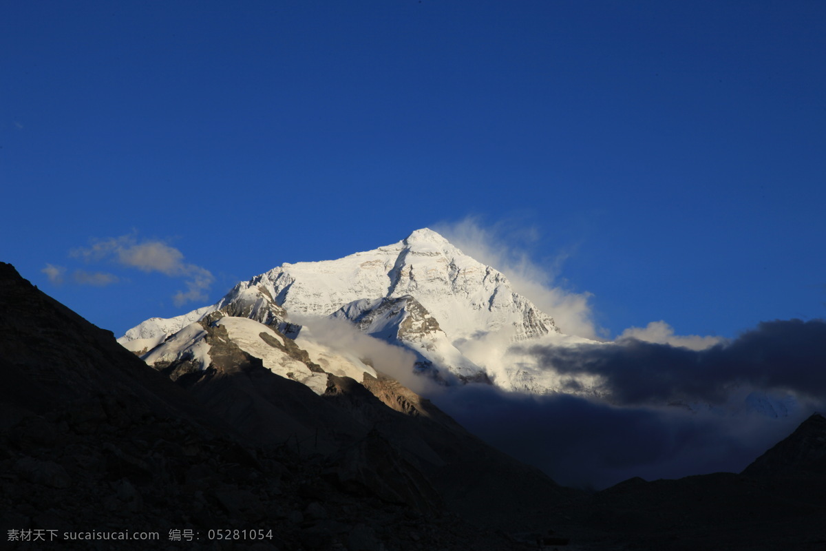 珠峰 西藏 珠穆朗玛峰 雪山 山峦 蓝天 国内旅游 旅游摄影
