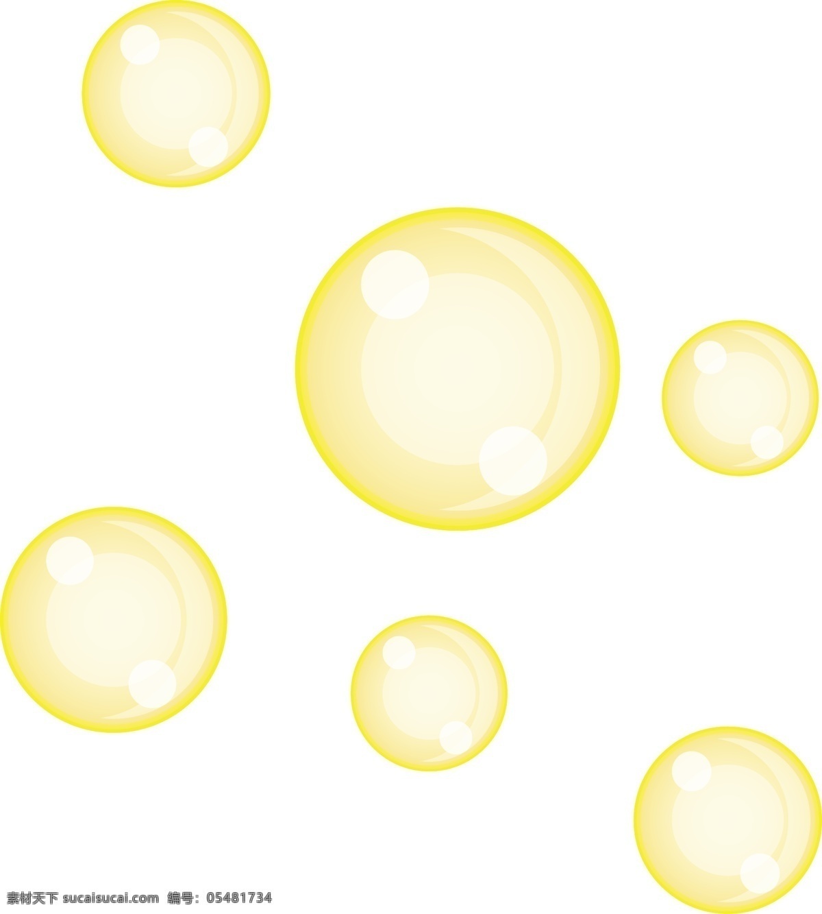可爱 黄色 气泡 插画 可爱的泡泡 黄色气泡 唯美 轻飘飘 儿童娱乐 光效 光斑 出游游玩 儿童玩耍