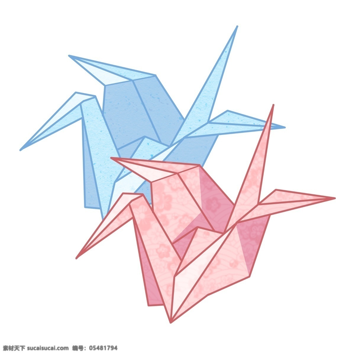 日本 手工 折纸 纸鹤 鸟 日本纸鹤 传统 装饰 彩色折纸纸鹤 情感 千纸鹤 手工折纸纸鹤