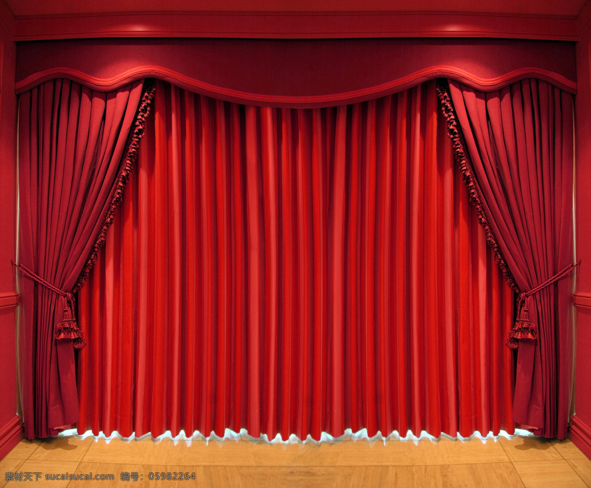 舞台红布幔 红布幔 舞台 大幕拉开 电影院 开盘 生活素材 生活百科