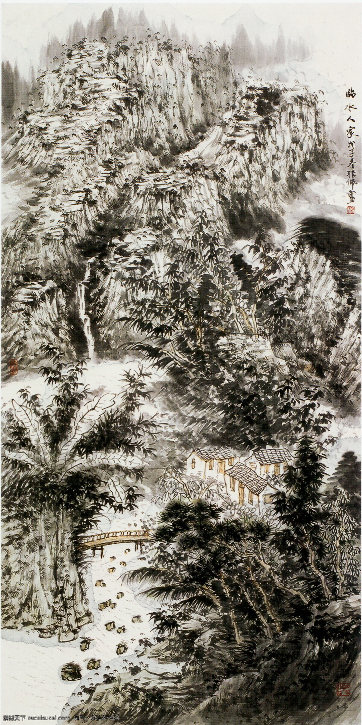 风景画 国画 国画设计素材 绘画书法 山 山水画 书法 国画模板下载 中国画 写意画 大师作品 写意 水 树 水墨画 文化艺术 家居装饰素材 山水风景画