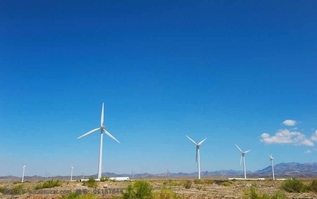 风力发电 风机 蓝天 白云 新疆 风力发电机组 扇叶 旅游摄影 国内旅游