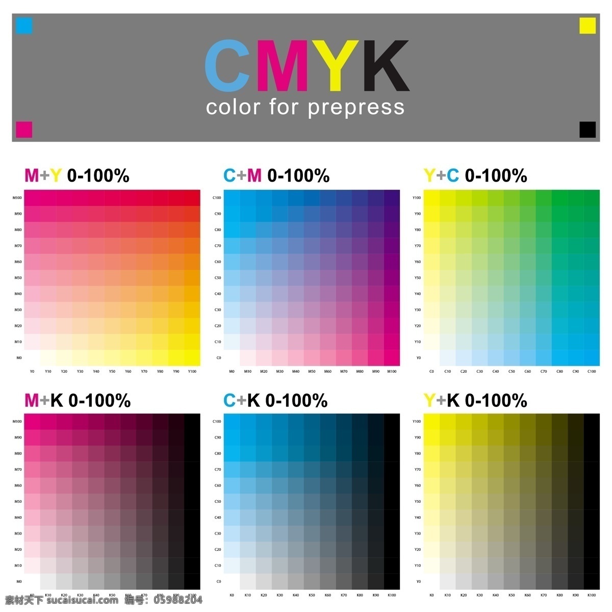 色谱设计图片 色卡 色谱 彩色印刷 彩印 矢量 高清图片