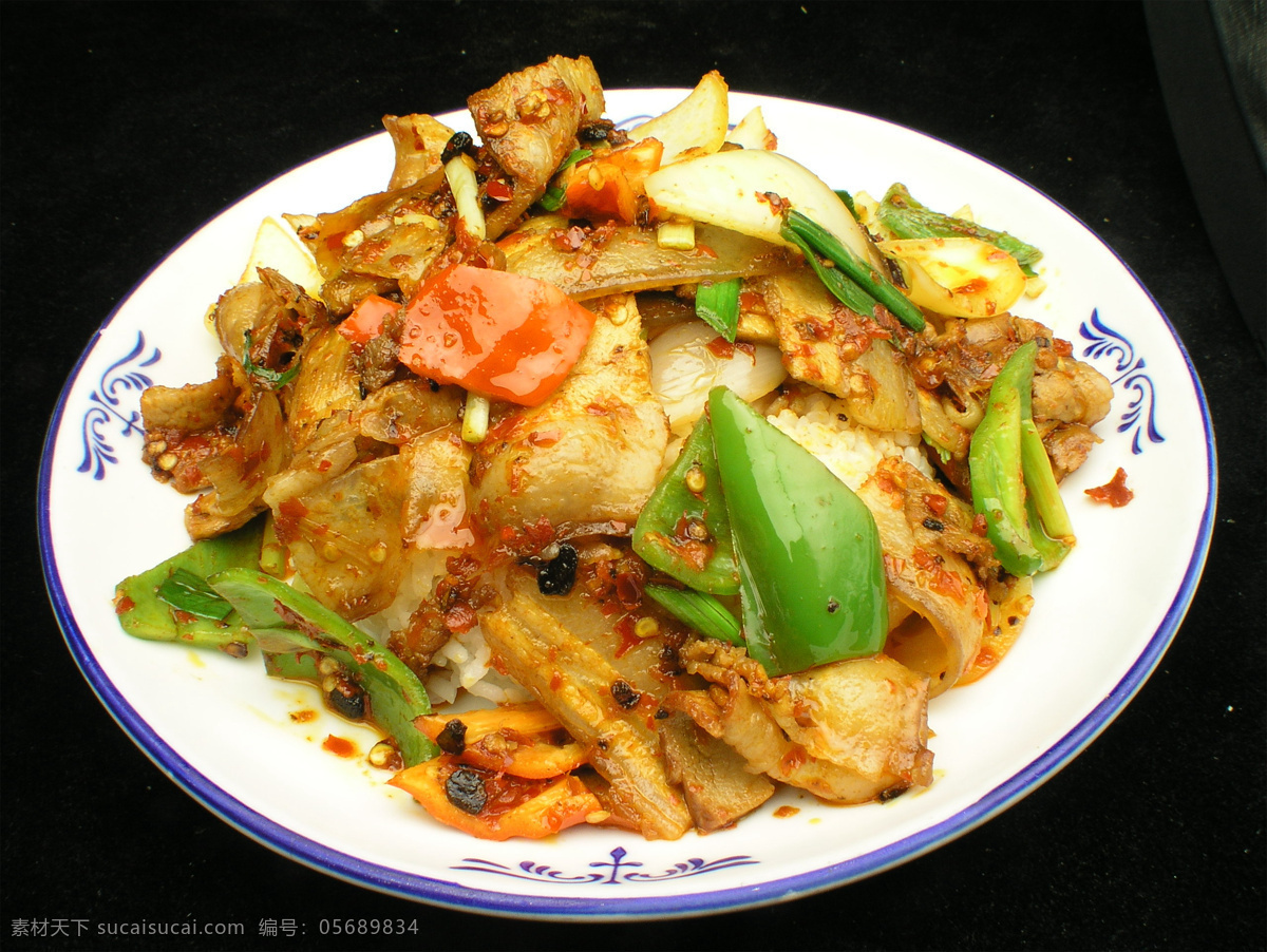 回锅肉盖饭 美食 传统美食 餐饮美食 高清菜谱用图