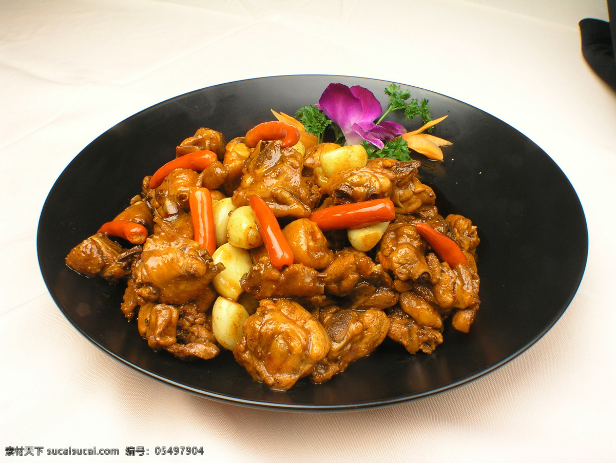 汉方三杯鸡 美食 传统美食 餐饮美食 高清菜谱用图