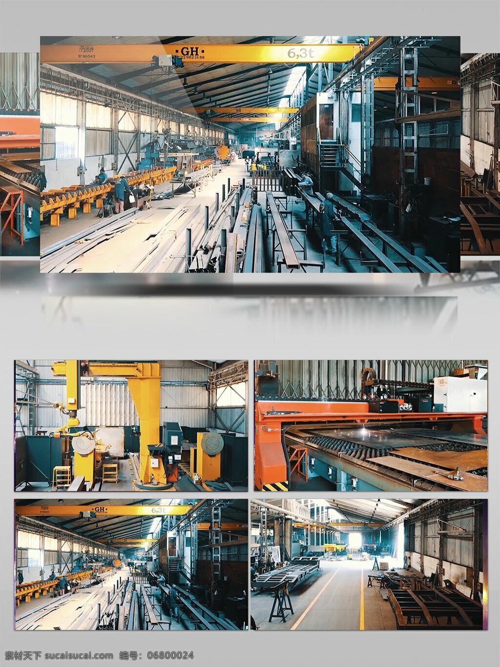 钢铁 工厂 生产 视频 厂房 工厂工作 视频素材