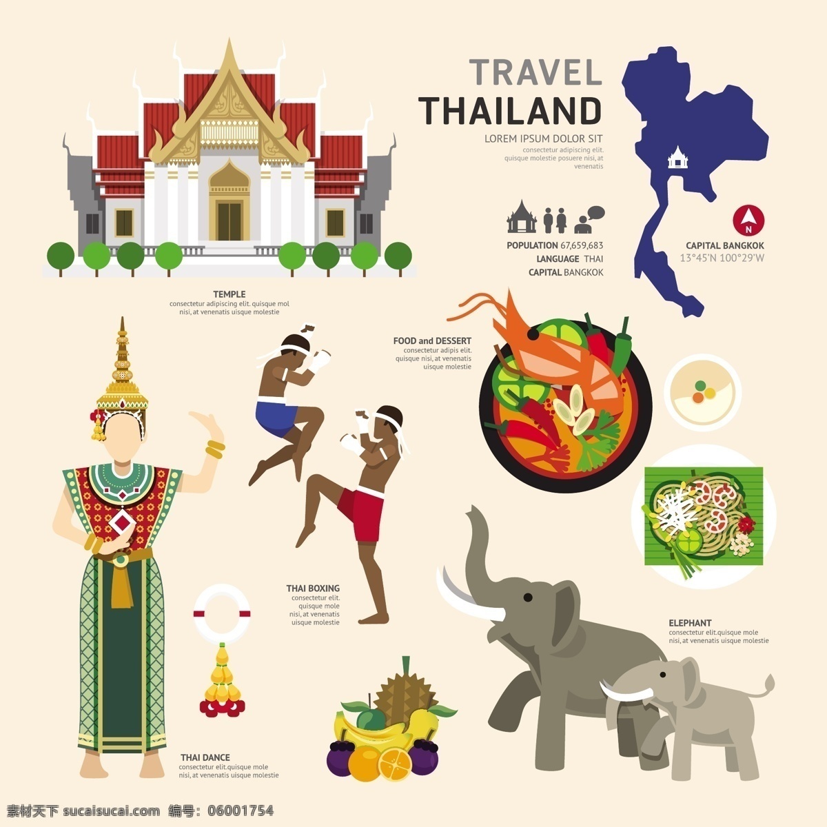 各色各样 国家 风景 元素 泰国 泰国风景 泰国文化 旅游风景 旅游元素 风景矢量 外国元素 外国风景 风景建筑 自然景观 建筑园林