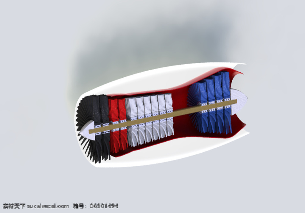 planejetmotor 工业设计 机械设计 航空航天 3d模型素材 建筑模型