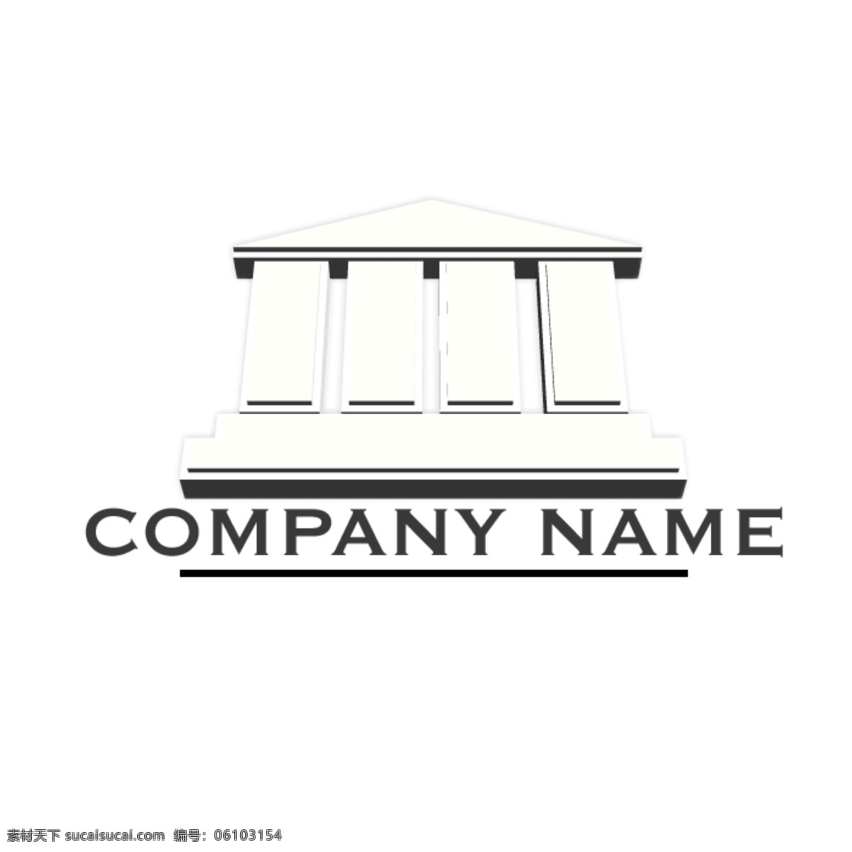建筑logo logo 国外 建筑 白色