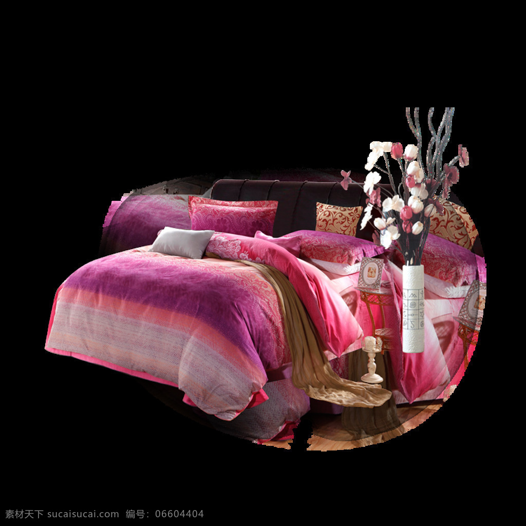 家居 床铺 矢量 中国风元素 家居家具 中西合璧 工业设计 产品造型设计 rhino 模型 家具素材 家具分层素材 设计元素 家具 粉色被子
