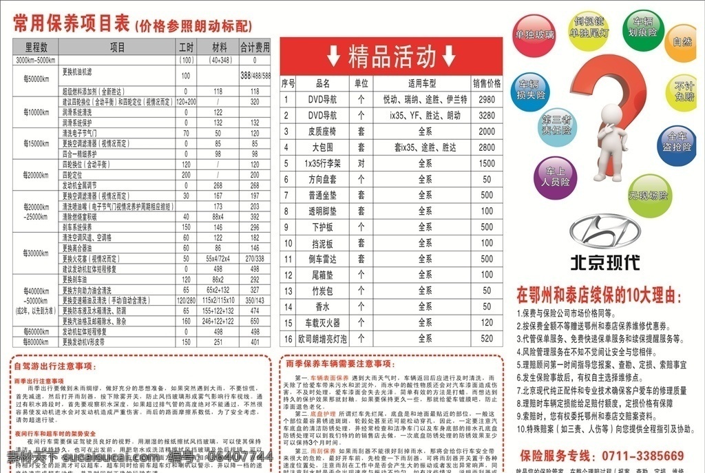 汽车保养 项目 表 汽车保养项目 现代 现代标志 号 立体小人 汽车 雨季保养 保养 保养项目 北京现代 现代矢量标志 文件