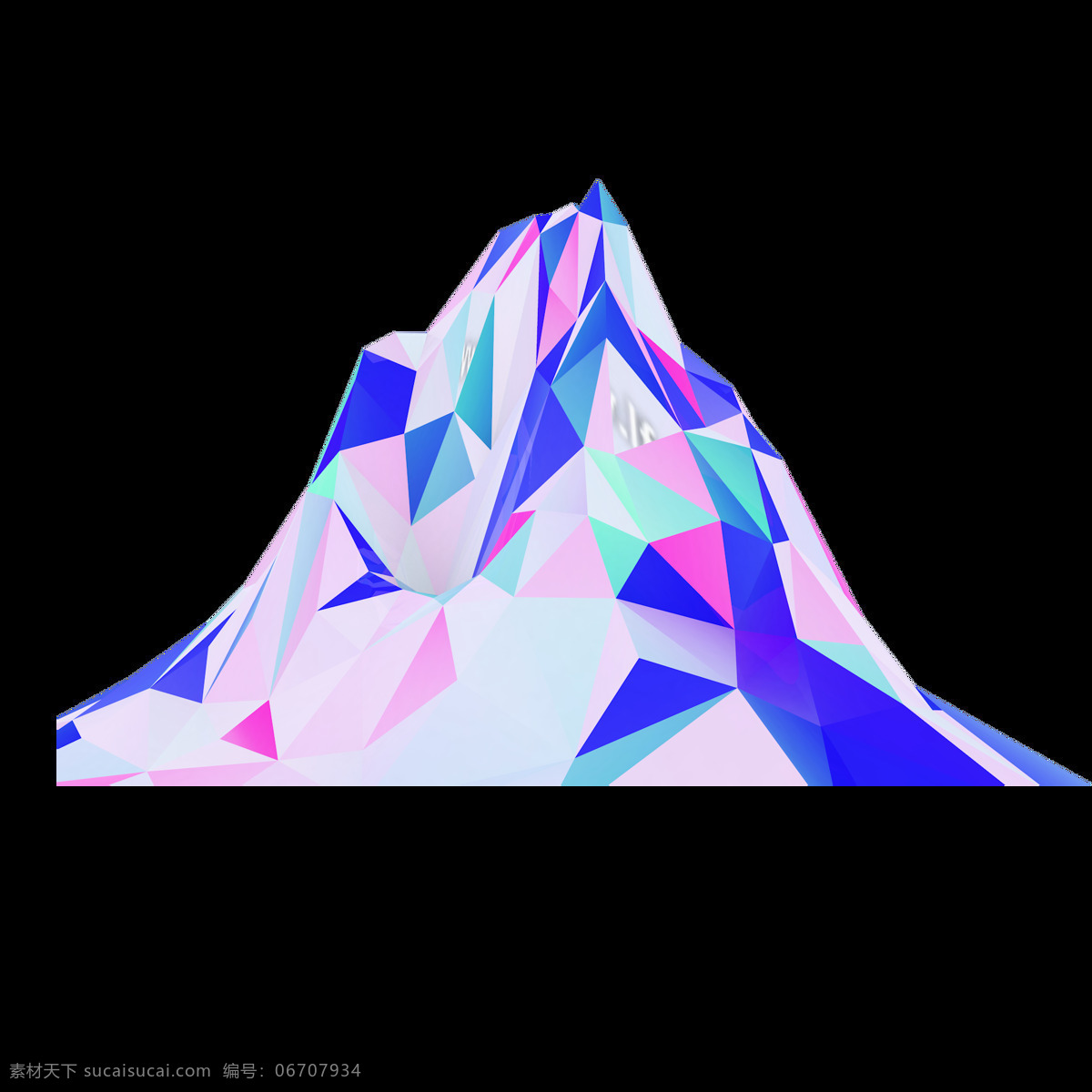 c4d 立体 蒸汽 波 风格 山脉 背景 装饰 蒸汽波风格 海报背景 电商背景