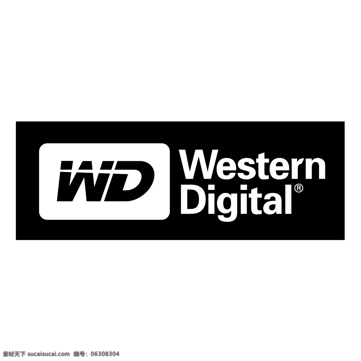 西部数据 自由 西方 数字 标识 psd源文件 logo设计