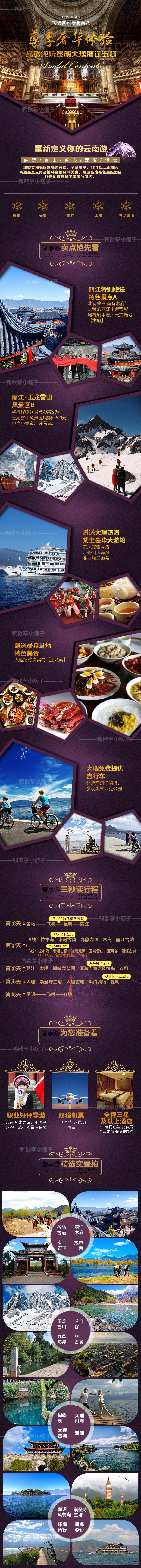 尊 享 奢华 高端 详情 页 云南 大理 丽江旅游 尊享 高端详情页 黑色