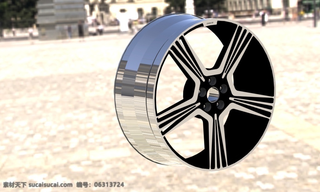 grabcad 轮辋 轮毂 3d模型素材 其他3d模型