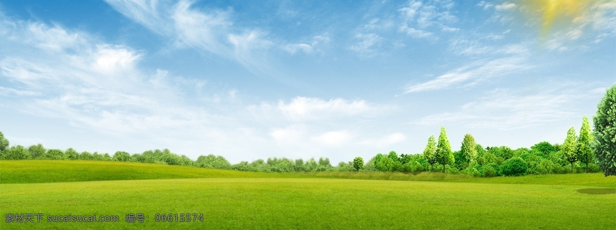 蓝天草地 蓝天 草地 白云 风景 自然景观 自然风光